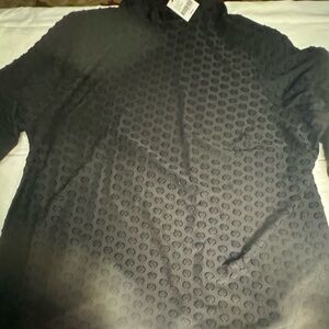 Lane Bryant Black long sleeve Sheer like fabric size 14/16